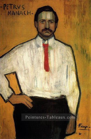 Portrait du Pere Manach 1901 Pablo Picasso Peintures à l'huile